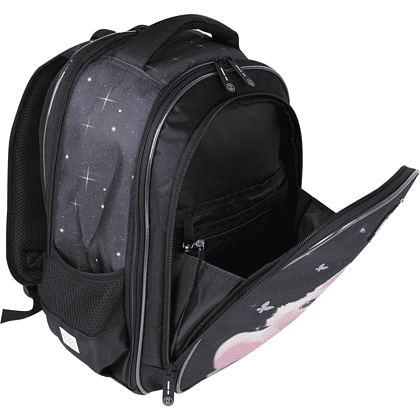Рюкзак школьный "COMFORT Light Dream cat", черный - 10