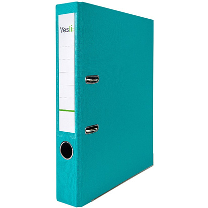 Папка-регистратор "Yesli:", А4, 50 мм, ПВХ, бирюзовый