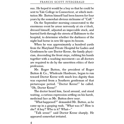 Книга на английском языке "The Curious Case of Benjamin Button and Other Stories", Фрэнсис Скотт Фицджеральд - 3
