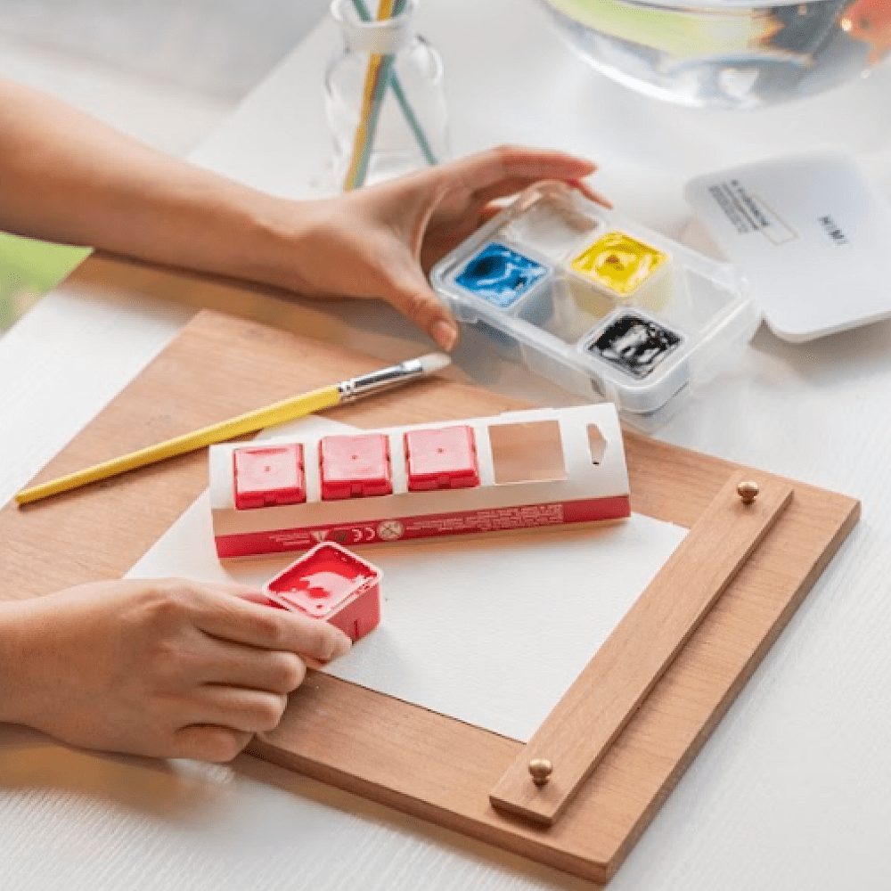 Краски гуашевые "Himi Jelly Cup", ультрамарин, набор  рефилов 4 шт., 30 мл. - 9