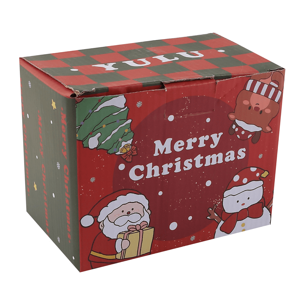 Кружка керамическая "Новогодние истории", 420 мл, с крышкой, ассорти - 5