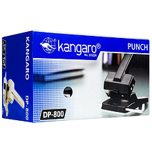 Дырокол Kangaro "DP-800", 63 листа, черный