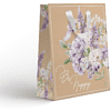 Пакет подарочный "Spring", 26.5х32х12.5 см, крафт, ассорти - 2