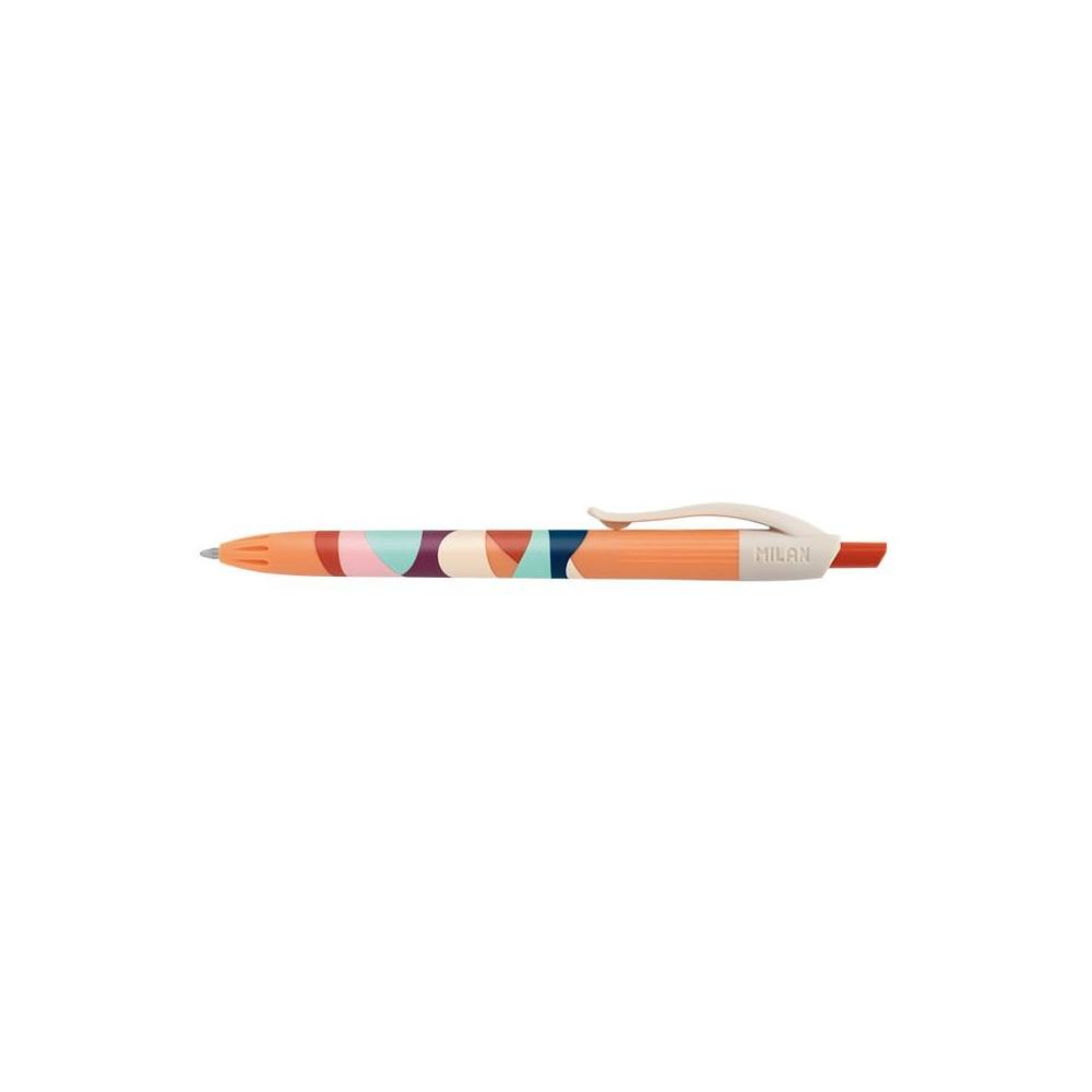 Ручка Milan "Fun", шариковая, автоматическая, 1 мм, разноцветный, стерж. синий