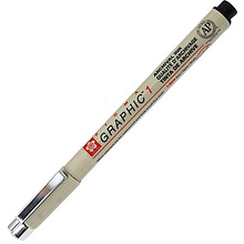 Ручка капиллярная "Pigma Graphic", 3 мм, черный