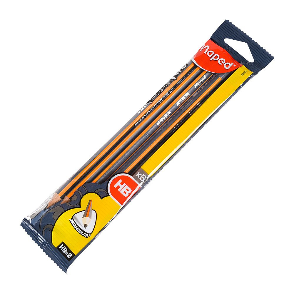 Набор карандашей простых "Black Pep's", HB, без ластика, серый (029492)