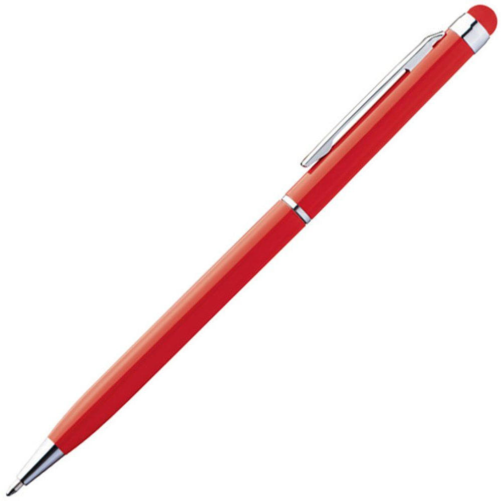 Ручка шариковая автоматическая "New Orleans", 0.7 мм, красный, серебристый, стерж. синий