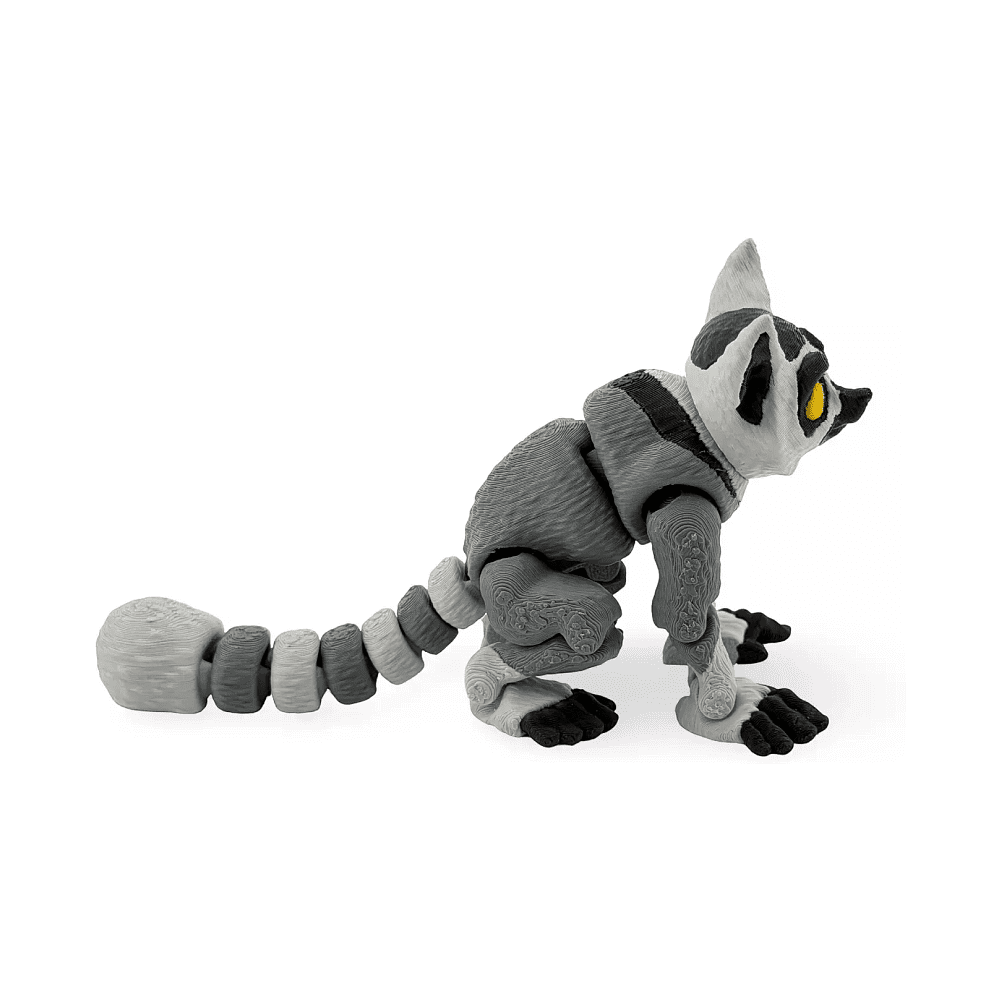 Игрушка 3D "Лемур Лем цветной" - 3