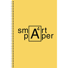 Тетрадь "Smart paper. No 4", А4, 80 листов, клетка, желтый