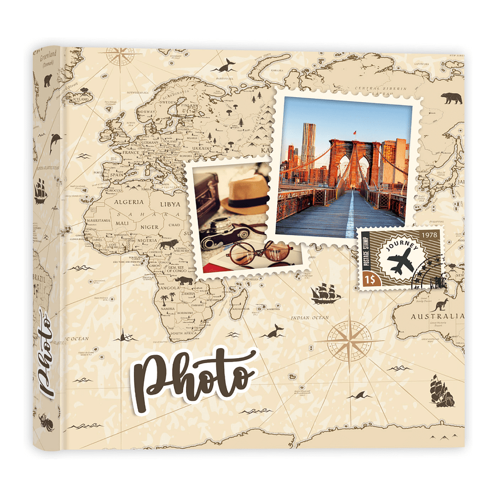 Альбом для фото "ADHESIVE", 31х32 см, 50 страниц, разноцветный