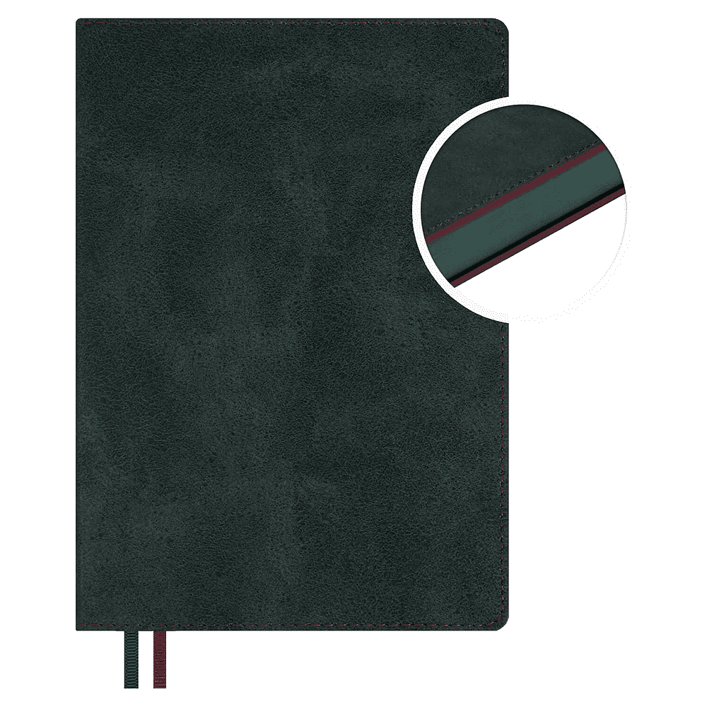 Ежедневник полудатированный "Тиволи Делавэ", А5, 384 страницы, зелёный - 2