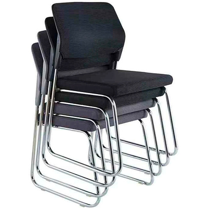 Кресло д/посетителей SitUp SKY Chrome сетка, черный - 4