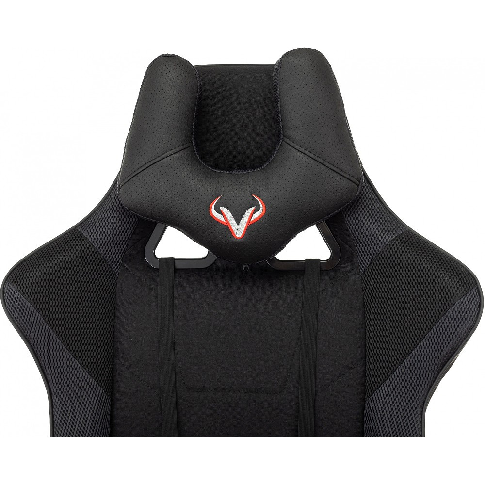 Кресло игровое Zombie VIKING 4 AERO Edition, экокожа, ткань, пластик, черный - 12