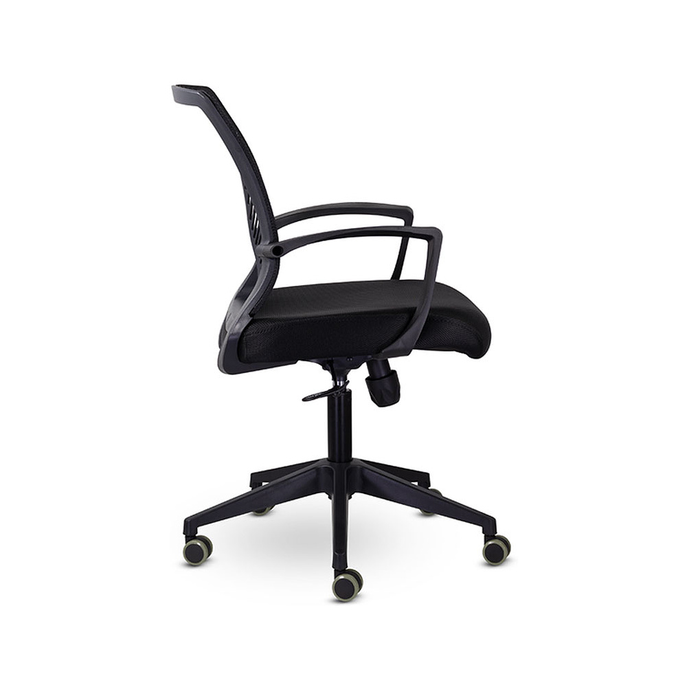 Кресло для персонала Энжел СН-800 "СР TW-01/Е11-К", ткань, сетка, пластик, черный - 5