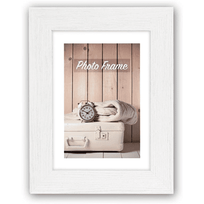 Фоторамка "215-2743", 10х15 см, дерево со стеклом, белый