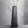 Ваза стеклянная "Turno", 42 см, матовый серый - 3