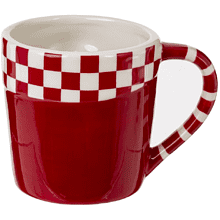 Кружка керамическая "Гном", 400 мл, белый, красный