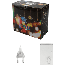 Гирлянда электрическая LED "Бахрома. Звезда", тепло-белый