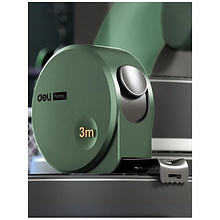 Рулетка Deli HS HT8316L, 3 м х 6 мм, Soft Touch, зеленый