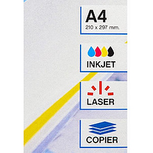 Самоклеящиеся цветные этикетки универсальные "Apli", 210x297 мм, 20 листов, 1 шт, желтый