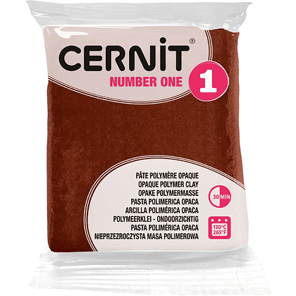 Полимерная глина "Cernit № 1 (Number One)", 56 г, 800 коричневый - 2