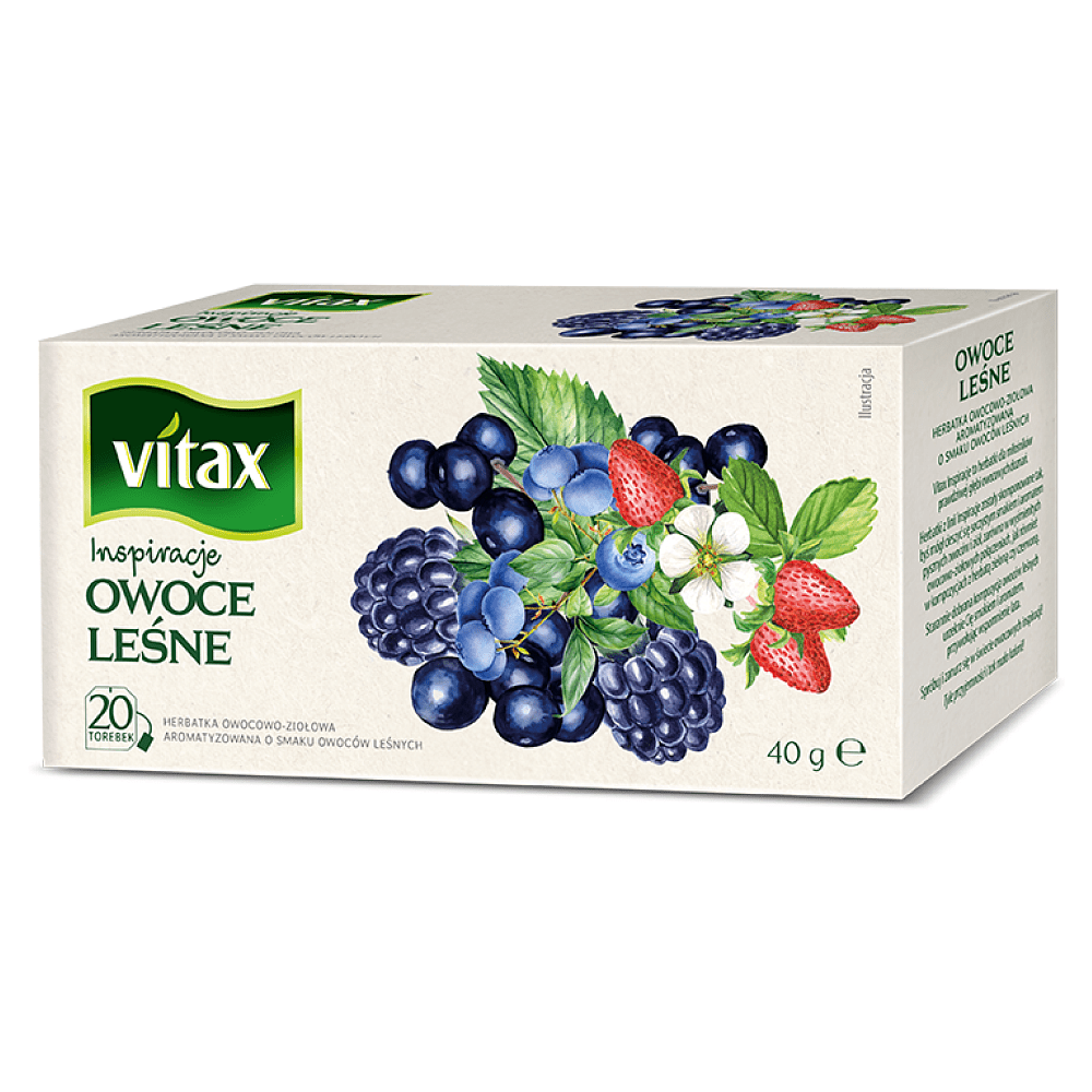 Чай "Vitax" 20*2 г., фруктовый, со вкусом лесных фруктов