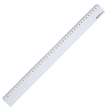 Линейка "Deli 6240", 40 см, прозрачный