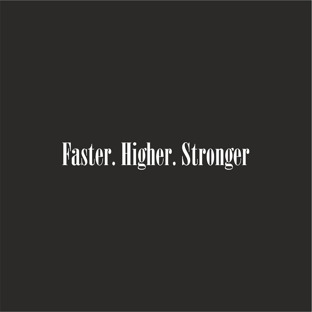 Ручка шариковая "Faster higher stronger", черный, стерж. синий - 2