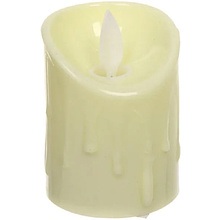 Свеча декоративная "Свеча - Капли воска", 50x70 мм, с подсветкой