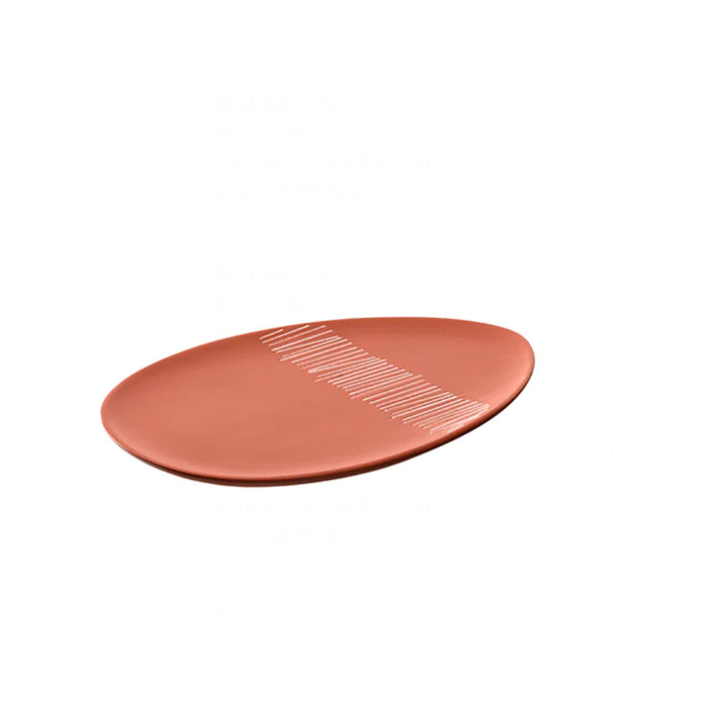  Тарелка керамическая "PUNTO", 22 см, оранжевый