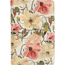 Обложка для паспорта "Flora. Цветочная страсть", кожзам., белый, желтый