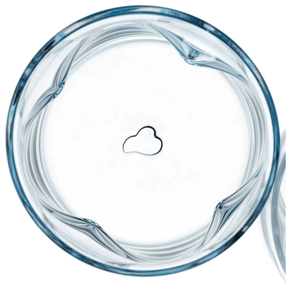 Стакан стеклянный "Vesuvio", 300 мл, прозрачный синий - 3