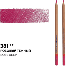 Карандаш цветной "Мастер-класс", 381, розовый темный