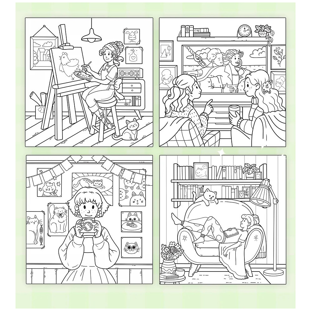 Раскраска "Уютная раскраска. Мир девчонок" - 3