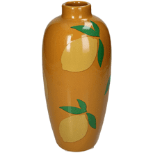 Ваза "Lemon", керамика, 11х11х24.5 см, разноцветный