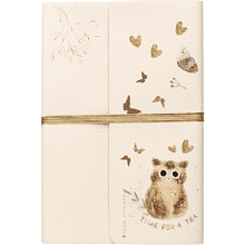 Ежедневник недатированный "Love me. Котенок", А5, 192 страниц, линейка, бежевый