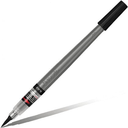 Кисть "Color Brush Pigment", черный, блистер - 2