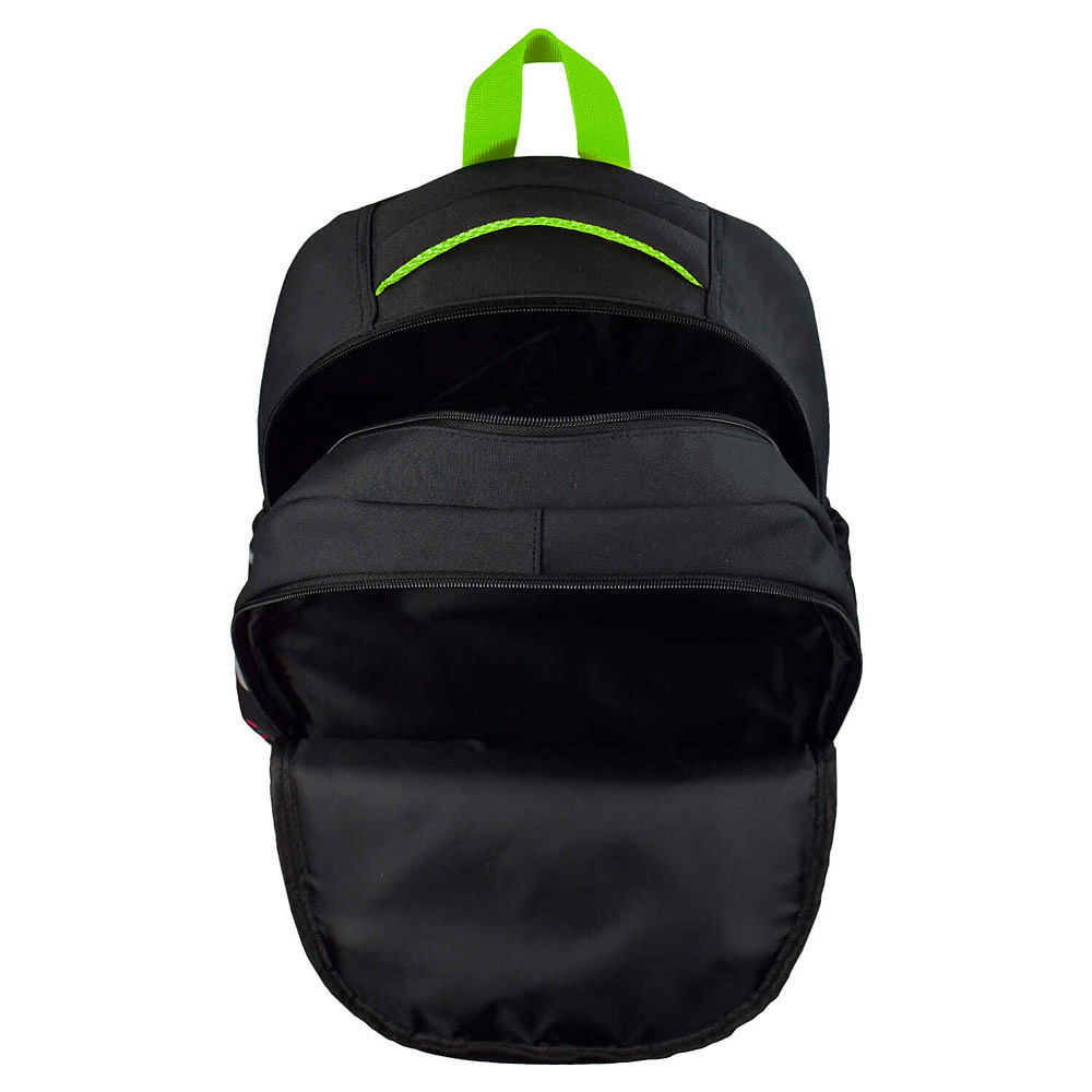 Рюкзак школьный "Цифровая атака", черный, зеленый - 5