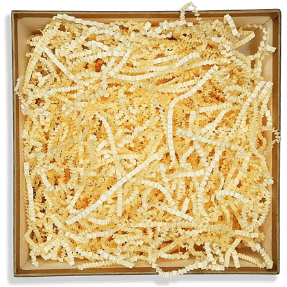 Наполнитель бумажный, гофрированный, 3 мм, 50 г, слоновая кость