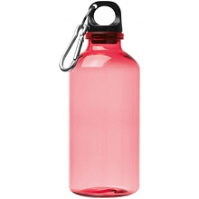 Бутылка для воды "Mechelen", пластик, 400 мл, прозрачный красный
