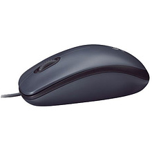 Мышь Logitech "Mouse M90", проводная, 1000  dpi, 3 кнопки, черный