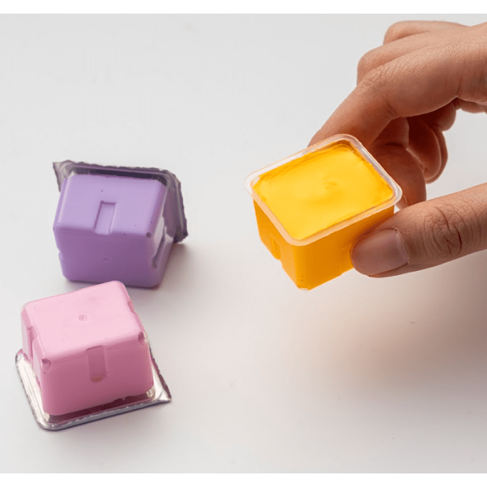 Краски гуашевые "Himi Jelly Cup. New vision", 18 цветов, кювета, жёлтый футляр - 5