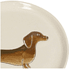 Тарелка керамическая "Dachshund", 13.5х13.5 см, коричневый - 2