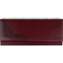 Планинг датированный "Сафир", 310х130 мм, 64 листа, бордовый, 2026