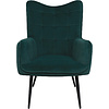 Кресло AksHome BOGEMA, зеленый, велюр, металл черный - 2