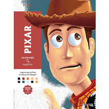 Раскраска по номерам на французском языке "Coloriages mystères Disney - Pixar"