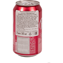 Напиток "Dr.Pepper", вкус клубничный крем, 0.355 л