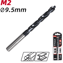 Сверло по металлу Deli RS EDH-MHZ095-E4, 9.5 мм, DIN 338, HSS-TiN