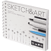 Скетчбук "Sketch&Art", 18х15.5 см, 170 г/м2, 80 листов, на спирали - 2