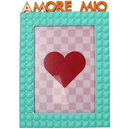 Фоторамка "Amore Mio", 13x18 см, бирюзовый